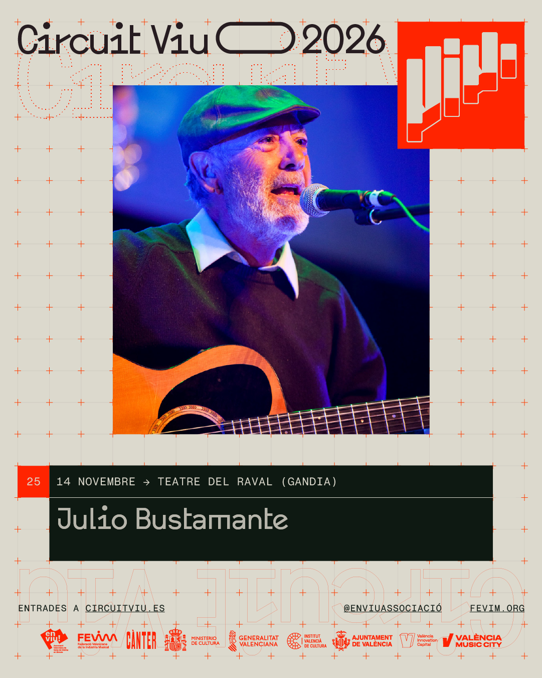 Cartel de CIRCUIT VIU: JULIO BUSTAMANTE