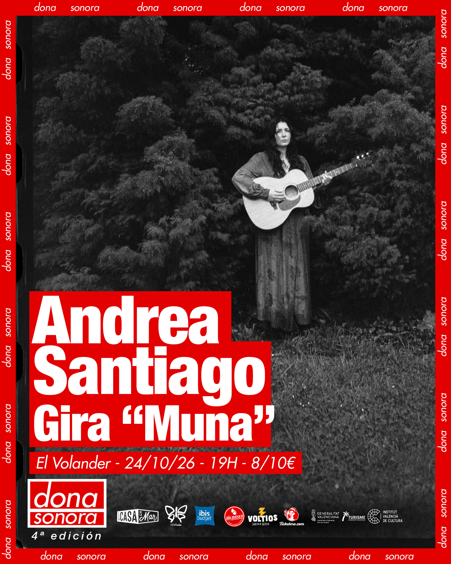 Cartel de ANDREA SANTIAGO  - GIRA MUNA